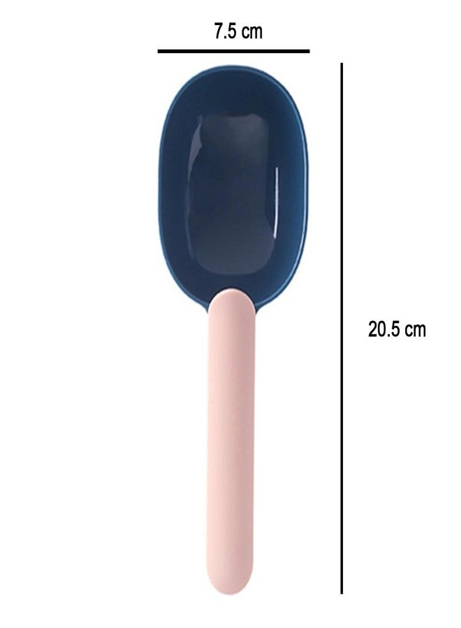 ASHMEN Pet Supplies - Pet/Cats Feeding Shovel Dog Food Spoon, Practical Pet Feeding Spoon Deep Blue Pink Pet (Multicolor) Pack of 1 - Image 2